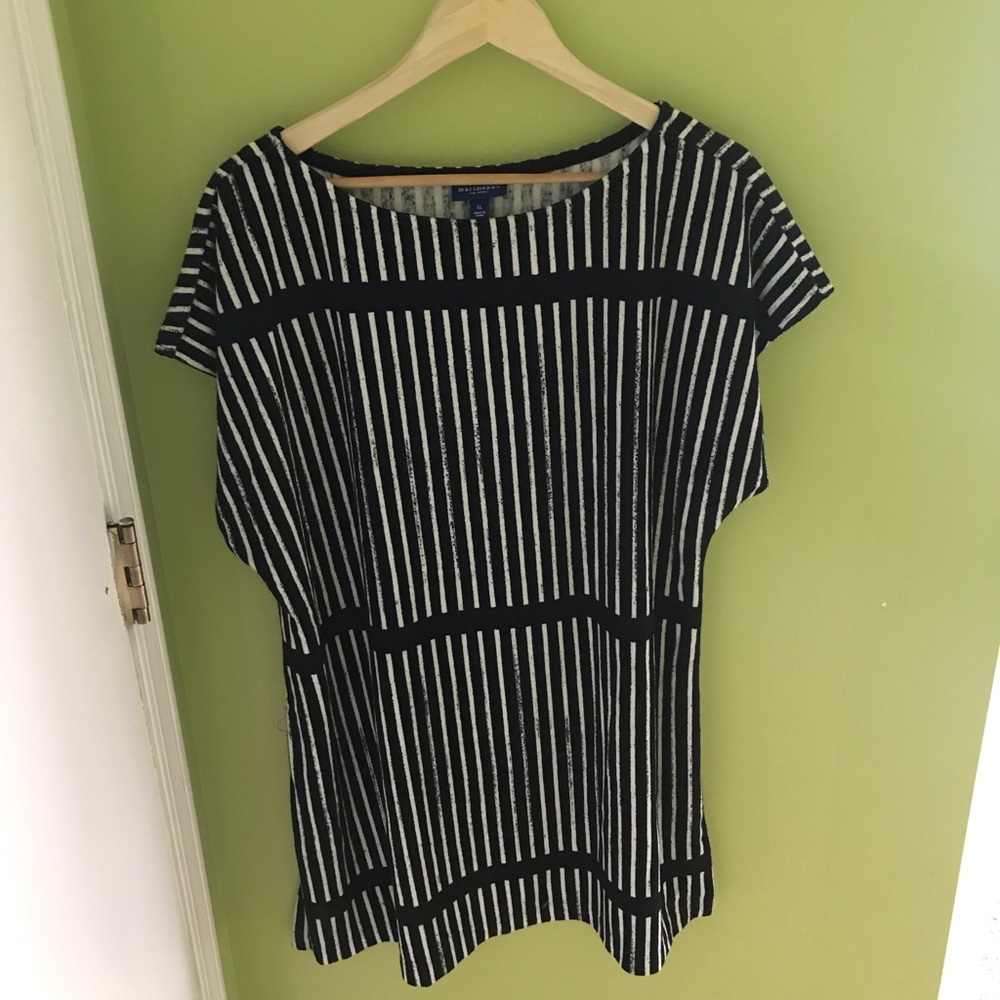 Black and White Striped Dress